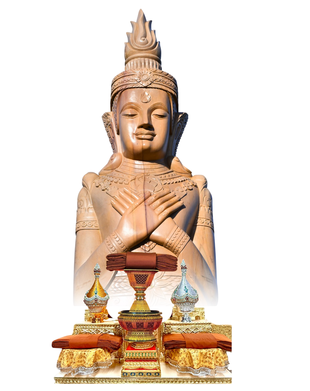 องค์ปฐมบรมวงศ์คตพร้อมเครื่องไทยธรรม